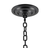 # 21520-1X Transitional Fixture Canopy Kit, 5-1/4" Diameter with Collar Loop, 1" Center Hole, Matte Black, 6Ft Heavy Chain, 1 Sets/Pack