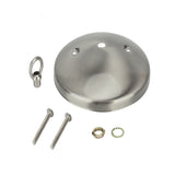 # 21523-X Modern Light Fixture Canopy Kit, 5" Diameter with Collar Loop, 7/16" Center Hole, Brushed Nickel