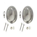 # 21523-X Modern Light Fixture Canopy Kit, 5" Diameter with Collar Loop, 7/16" Center Hole, Brushed Nickel