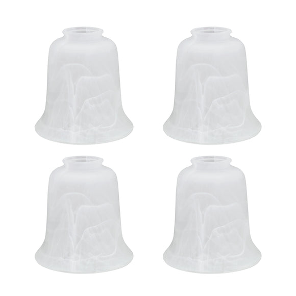 # 23024-4 Transitional Style Replacement Bell Shaped Alabaster Glass S ...