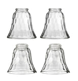 # 23041-4 Transitional Style Bell Shaped Replacement Glass Shade, 2 1/8" Fitter Size, 4 5/8" high x 4 3/4" diameter, 4 Pack