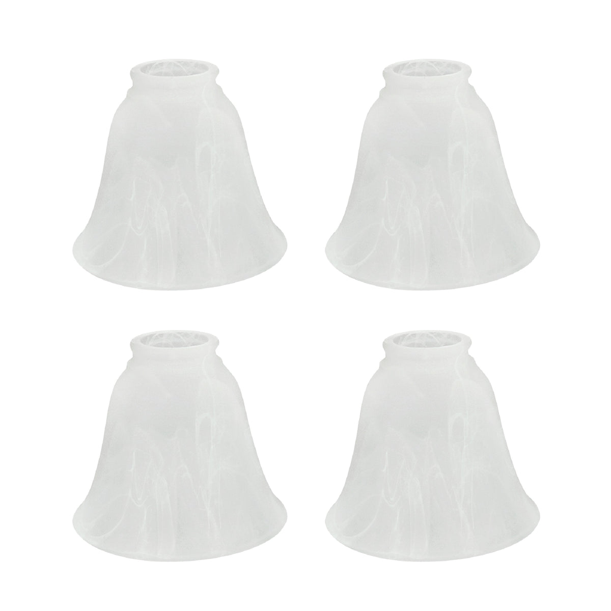 # 23044-4 Transitional Style Bell Shaped Frosted Replacement Glass Sha ...