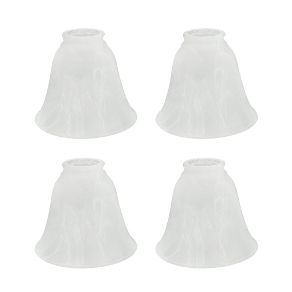 # 23044-4 Transitional Style Bell Shaped Frosted Replacement Glass Shade, 2-1/8