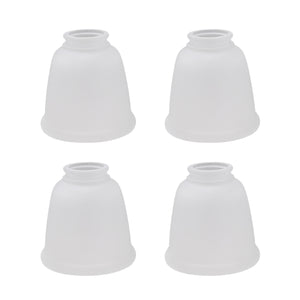# 23045-4 Transitional Style Bell Shaped Frosted Replacement Glass Shade, 2-1/8" Fitter Size, 4-5/8" high x 4-5/8" diameter, 4 Pack