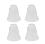 # 23046-4 Transitional Style Bell Shaped Frosted Replacement Glass Shade, 2-1/8" Fitter Size, 4-5/8" high x 4-3/4" diameter, 4 Pack