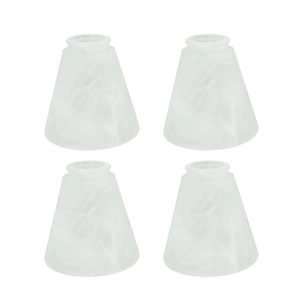 # 23047-4 Transitional Style Frosted Replacement Glass Shade, 2-1/8