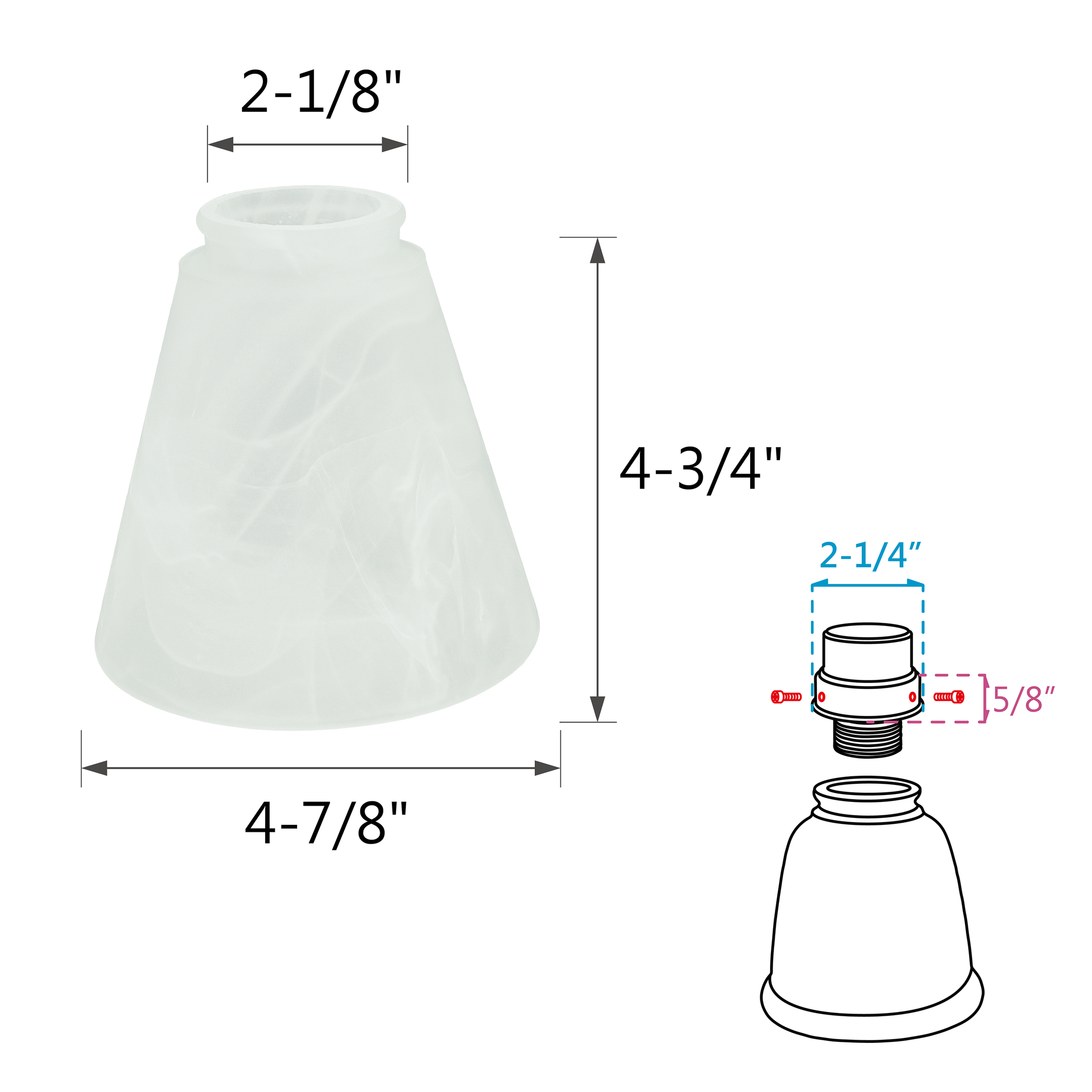 Satin Crystal Stalactite Glass Pendant Lamp Shade - Flame Satin Crystal Stalactite Glass Pendant Lamp Shade - Flame