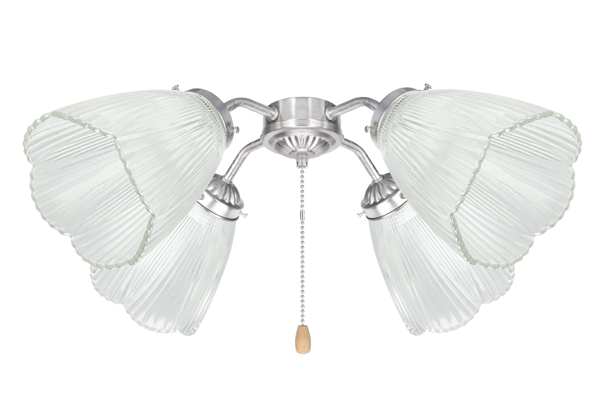 23061-4 Clear Transitional Style Replacement Glass Shade, 2 1/8