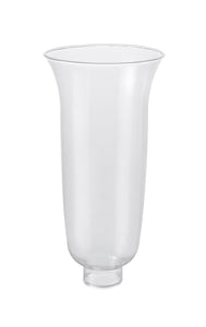 # 23067-01 Clear Flare Shaped Transitional Style Replacement Glass Shade, 1-1/2" Fitter Size, 9" high x 4-1/4" diameter