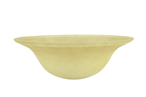# 23101-11 Amber Transitional Style Replacement Torchiere Glass Shade, 5-1/2" high x 15-1/2" diameter