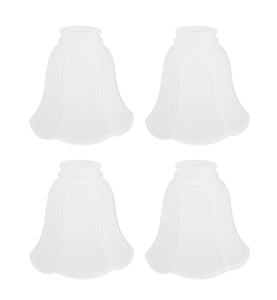 # 23075-4 Frosted Transitional Style Replacement Glass Shade, 2-1/8" Fitter Size, 5" high x 5-3/4" diameter, 4 Pack