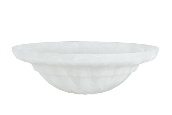 # 23091-01 Alabaster Transitional Style Replacement Torchiere Glass Shade, 5-1/8