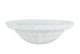 # 23091-01 Alabaster Transitional Style Replacement Torchiere Glass Shade, 5-1/8" high x 15-5/8" diameter