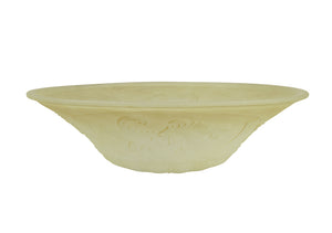 # 23093-01 Amber Transitional Style Replacement Torchiere Glass Shade, 4-1/2" high x 15-5/8" diameter