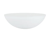# 23098-01 Frosted Transitional Style Replacement Torchiere Glass Shade, 5-3/8" high x 15-5/8" diameter