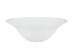 # 23100-01 Frosted Transitional Style Replacement Torchiere Glass Shade, 5" high x 12-7/8" diameter