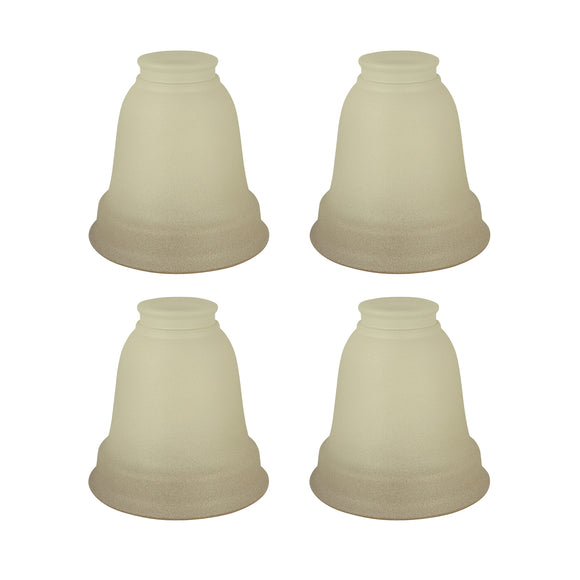 # 23103-4 Transitional Style Replacement Bell Shaped Antique Glass Shade, 2 1/8