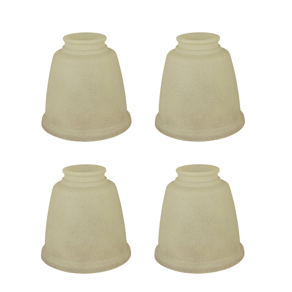 # 23104-4 Transitional Style Replacement Bell Shaped Antique Glass Shade, 2 1/8