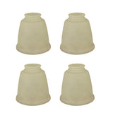 # 23104-4 Transitional Style Replacement Bell Shaped Antique Glass Shade, 2 1/8" Fitter Size, 4 1/2" high x 4 5/8" diameter, 4 Pack