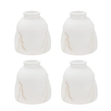 # 23115-4 Transitional Frosted Faux Alabaster Ceiling Fan Replacement Glass Shade, 2-1/4" Fitter, 4-3/4" Diameter x 5" Height, 4 Pack