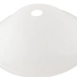 # 23118-01 Frosted Glass Shade for Medium Base Socket Torchiere Lamp, Swag Lamp and Pendant, 15-5/8" Diameter x 4-11/12" Height.