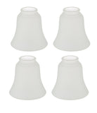 # 23137-4 Transitional Frosted Ceiling Fan Replacement Glass Shade.2-1/8"Fitter,4-3/4"Diameter x 4-3/4"Height.4 Pack