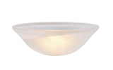 # 23147-11 Alabaster Glass Shade for Medium Base Socket Torchiere Lamp, Swag Lamp,Pendant, Island Fixture.11-1/2" Diameter x 4" Height.
