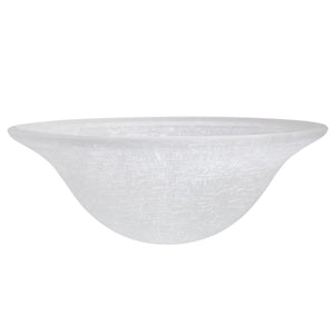 # 23504-01, Frosted Fabric Texture Glass Shade for Medium Base Socket Torchiere Lamp, Swag Lamp and Pendant,15-3/4" Diameter x 6" Height.