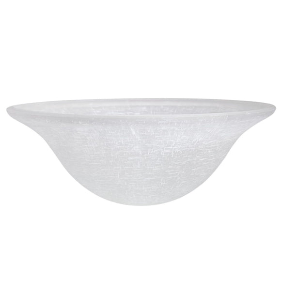 # 23504-01, Frosted Fabric Texture Glass Shade for Medium Base Socket Torchiere Lamp, Swag Lamp and Pendant,15-3/4