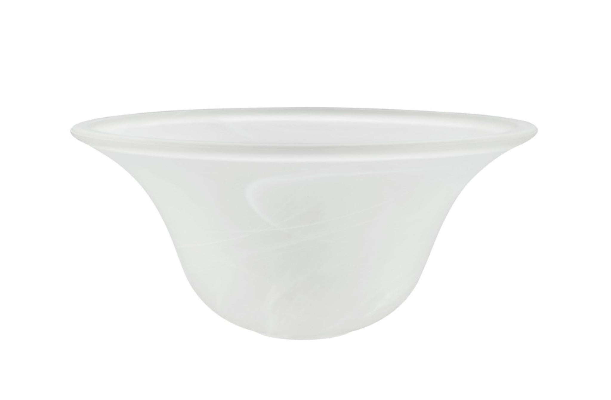 15 Inch Cased White Glass Stiffel Style Torchiere Lamp Shade – TS086C Made In USA
