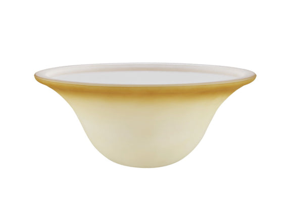 # 23505-11 Amber Glass Shade for Medium Base Socket Torchiere Lamp, Swag Lamp ,Pendant, Island Fixture.9-5/8