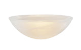 # 23514-11,Alabaster Glass Shade for Medium Base Socket Torchiere Lamp, Swag Lamp, Pendant and Island Fixture.9-7/8" Diameter x 3-1/2" High.