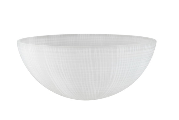 # 23516-11,Frosted/Fabric Painted Glass Shade for Medium Base Socket Torchiere Lamp, Swag Lamp and Pendant,13