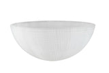 # 23516-11,Frosted/Fabric Painted Glass Shade for Medium Base Socket Torchiere Lamp, Swag Lamp and Pendant,13" Diameter x 5-3/4" High.