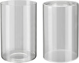 # 23616, Clear Cylinder Glass Shade.3-1/2"Dia x 5-1/2"H / Center Hole: 42mm. Sold in 1 / 2 / 3 & 4 Pack.