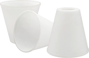 # 23619-3, Frosted Opal Glass Shade White Inside, 5-3/8"Dia x 5-1/2"H / Center Hole:42mm, 3 Pack