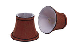 # 30001-2 Bell Shaped Clip-On Shade (2 Pack) in Rust - also sold in 5, 6 and 9 Packs - Aspen Creative Corporation