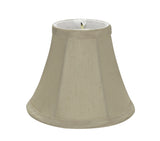 # 30008-X Small Bell Shape Mini Chandelier Clip-On Lamp Shade, Transitional Design in Butter Creme, 6" bottom width (3" x 6" x 5") - Sold in 2, 5, 6 & 9 Packs