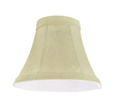 # 30011-X Small Bell Shape Mini Chandelier Clip-On Lamp Shade, Transitional Design in Butter Creme, 6" bottom width (  3" x 6" x 5") - Sold in 2, 5, 6 & 9 Packs