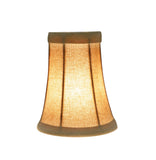 # 30012-X Small Bell Shape Mini Chandelier Clip-On Shade, Transitional Design in Butter Creme, 4" bottom width (2 1/2" x 4" x 5") - Sold in 2, 5, 6 & 9 Packs