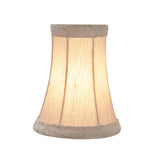 # 30015-X Small Bell Shape Mini Chandelier Clip-On Lamp Shade, Transitional Design in Light Gold print, 4" bottom width (2 1/2" x 4" x 5" ) - Sold in 2, 5, 6 & 9 Packs