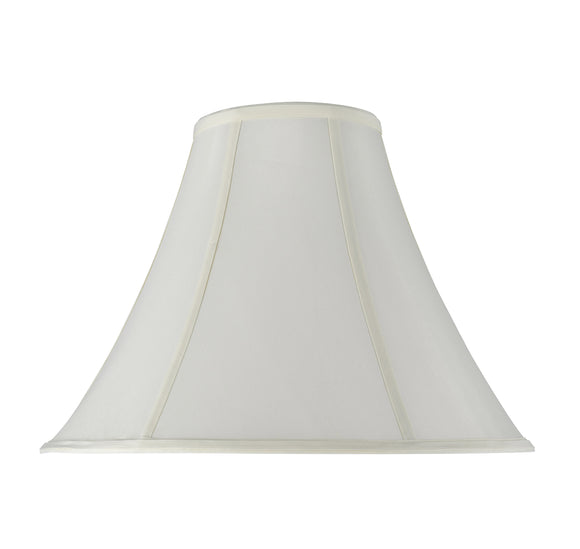 # 30019 Transitional Bell Shape Spider Construction Lamp Shade in an Off White Faux Silk Fabric, 16