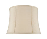 # 30022  Transitional Bell Shape Spider Construction Lamp Shade in a Creme Jacquard Fabric, 16" wide (14" x 16" x 12")