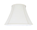 # 30029 Transitional Bell Curve Corner Shape Spider Construction Lamp Shade in Off White Fabric, 18" wide (11" x 18" x 15")
