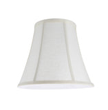 # 30040 Transitional Bell Shape Spider Construction Lamp Shade in Off White Linen Fabric, 11" wide (6" x 11" x 9 3/4")