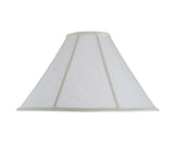 # 30042 Transitional Bell Shape Spider Construction Lamp Shade in Off White Linen Fabric, 18" wide (5 1/2" x 18" x 11 1/2")