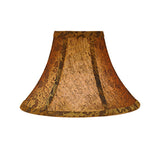 # 30047 Transitional Bell Shape Spider Construction Lamp Shade in Pumpkin Gold Textured Fabric, 16" wide (6" x 16" x 12")