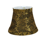 # 30051-X Small Bell Shape Mini Chandelier Clip-On Shade, Transitional Design in Pumpkin Gold Fabric, 5" bottom width (3" x 5" x 4") - Sold in 2, 5, 6 & 9 Packs