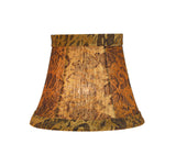 # 30051-X Small Bell Shape Mini Chandelier Clip-On Shade, Transitional Design in Pumpkin Gold Fabric, 5" bottom width (3" x 5" x 4") - Sold in 2, 5, 6 & 9 Packs