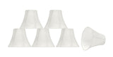 # 30057-X Small Bell Shape Mini Chandelier Clip-On Lamp Shade, Transitional Design in Beige, 6" bottom width (3" x 6" x 5") - Sold in 2, 5, 6 & 9 Packs